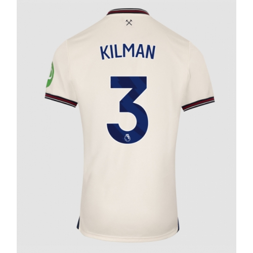 Billige Fotballdrakt West Ham United Max Kilman #3 Replika Bortedrakt 2025-26 Kortermet Billige Fotballdrakt West Ham United Max Kilman #3 Replika Bortedrakt 2025-26 Kortermet